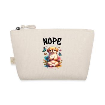 Dog Funny Saying Nope for Dog Lovers - Organic Pouch - nature - Front