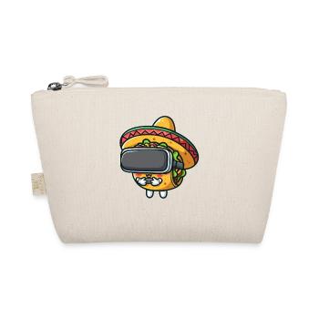 Süßer Taco Fast Food Cartoon VR Virtual Reality Me - Bio-Täschchen - Natur - Vorne