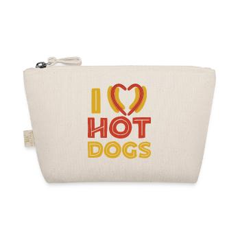Hot Dog Adult Heart I Love Hot - Trousse biologique - nature - Devant