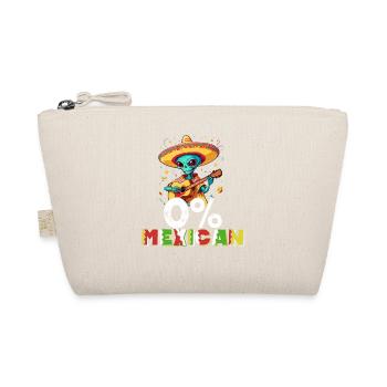 Alien No Mexican Funny Fiesta Saying - Organic Pouch - nature - Front