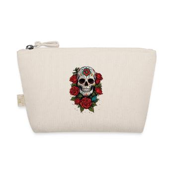 Dia De Muertos Mexico Sugar Skull Skull Design - Trousse biologique - nature - Devant