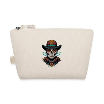 Dia De Muertos Mexico Sugar Skull Skull Design - Trousse biologique - nature - Devant