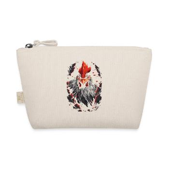 Breaking through walls: strong rooster - Organic Pouch - nature - Front