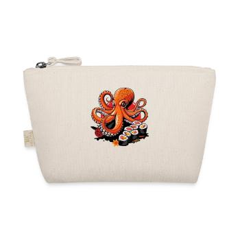 Lustige japanische Oktopus Sushi - Bio-Täschchen - Natur - Vorne