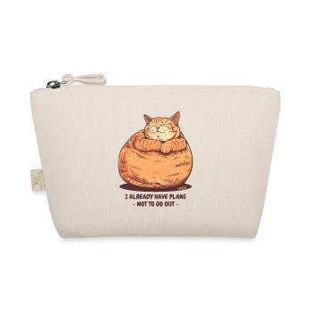 A very chubby, fat cat with a plan - Organic Pouch - nature - Front
