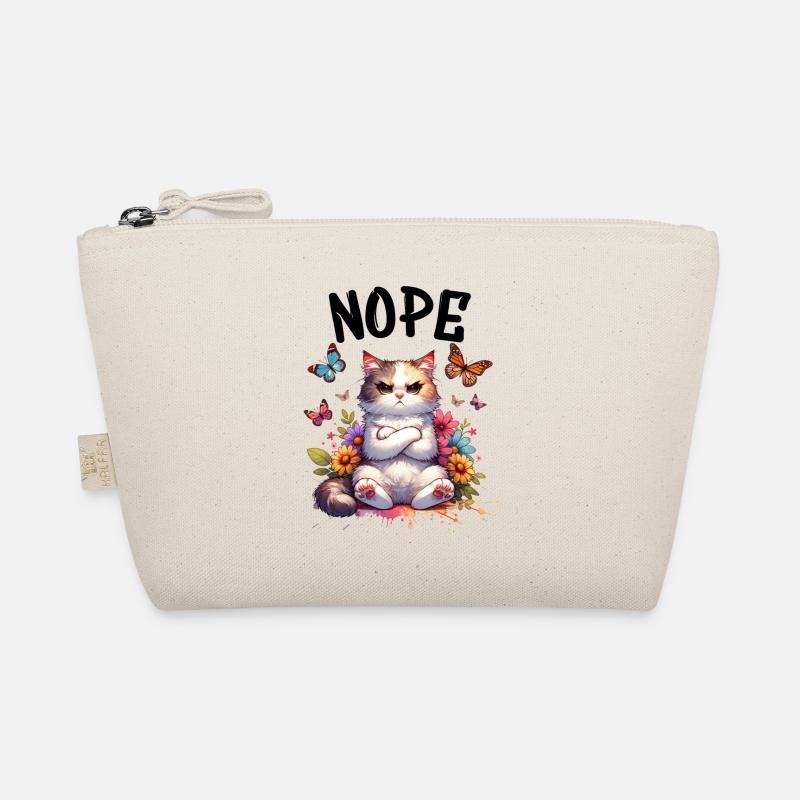 Cat Funny Saying Nope for Cat Lovers Organic Pouch