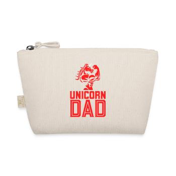 Unicorn Dad Funny Unicorn With Body Muscles Father - Organic Pouch - nature - Front