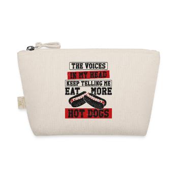 Hot Dog Adult The Voices In My - Organic Pouch - nature - Front
