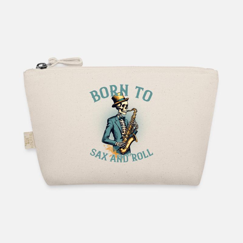 Sax et Roll Saxophone Drôle Jazz Music Design Trousse biologique