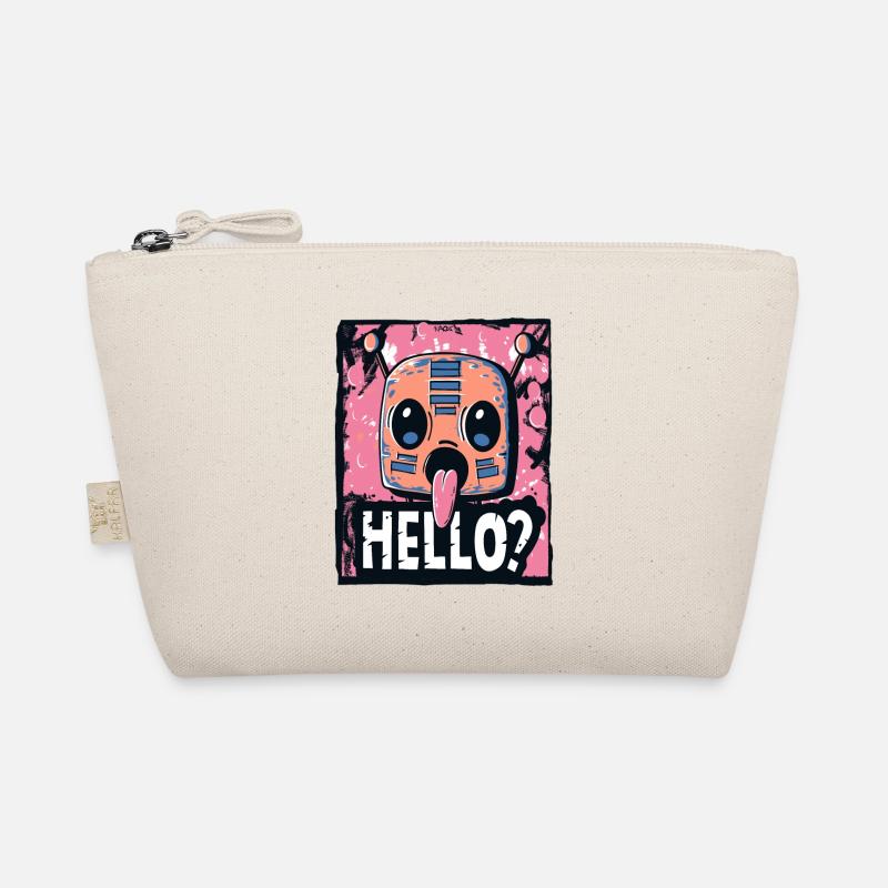 Eager robot says hello Organic Pouch