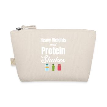 Training Heavy Weights And Protein Shakes - Organic Pouch - nature - Front