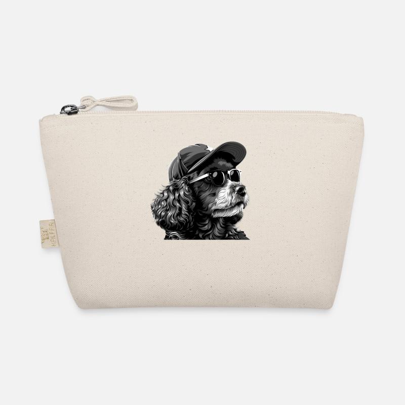 Poodle with Sunglasses Bio-Täschchen