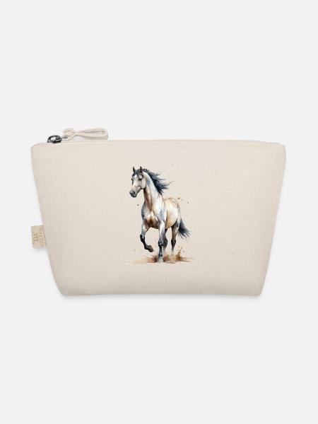 Aquarelle Cheval Capture Le Vent - Trousse biologique - nature - Devant