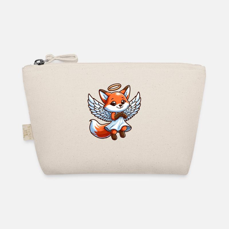 Ailes de bande dessinée Cute Fox Angel Trousse biologique