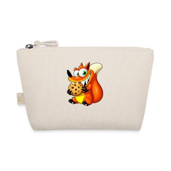 Renard roux mignon avec biscuit - Trousse biologique - nature - Devant