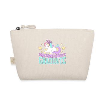 T-shirt Unicorniversity Graduate - Arc-en-ciel magique - Trousse biologique - nature - Devant