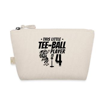 Ce petit joueur de Tee-ball a 4 ans 4ème naissance - Trousse biologique - nature - Devant