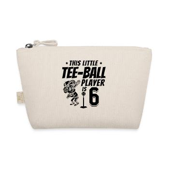 Ce petit joueur de Tee-ball a 6 ans 6ème naissance - Trousse biologique - nature - Devant
