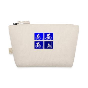 Bicycle Polo Bicycle Polo Cyclist Bicycle Bike - Organic Pouch - nature - Front