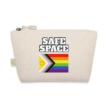 LGBTQ safe space inclusive pride flag - Organic Pouch - nature - Front
