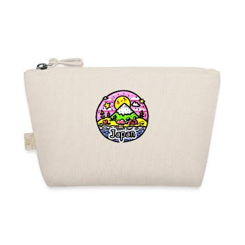 Child drawing of happy Japan - Organic Pouch - nature - Front