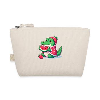 Crocodile en costume de pastèque - Trousse biologique - nature - Devant