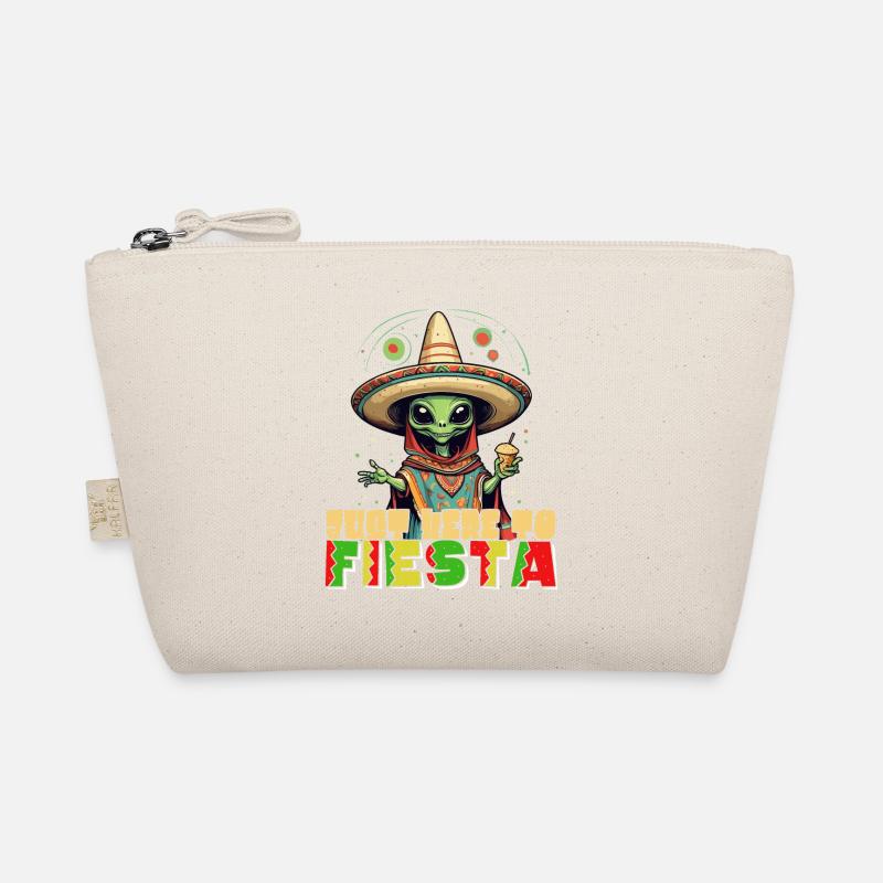 Funny Fiesta Saying to Party Here Organic Pouch