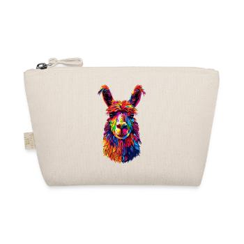Alpaga Pop Art Couleurs vives Lama Arc-en-ciel Alpaga - Trousse biologique - nature - Devant