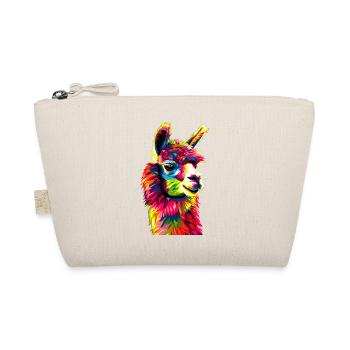 Alpaga Pop Art Couleurs vives Lama Arc-en-ciel Alpaga - Trousse biologique - nature - Devant
