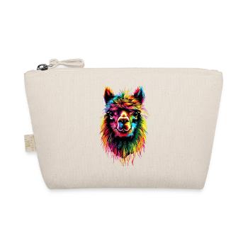 Alpaga Pop Art Couleurs vives Lama Arc-en-ciel Alpaga - Trousse biologique - nature - Devant