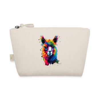 Alpaga Pop Art Couleurs vives Lama Arc-en-ciel Alpaga - Trousse biologique - nature - Devant