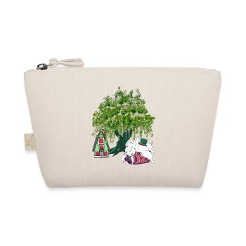 Bunny Suitcase Holiday Rodent Travel Rabbit - Organic Pouch - nature - Front