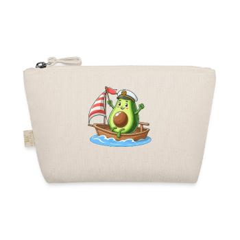 Coole Segeljolle Avocado Sommermotiv - Bio-Täschchen - Natur - Vorne