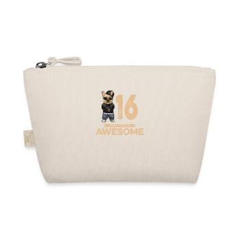 16 ans d’être un chien cool génial - Trousse biologique - nature - Devant