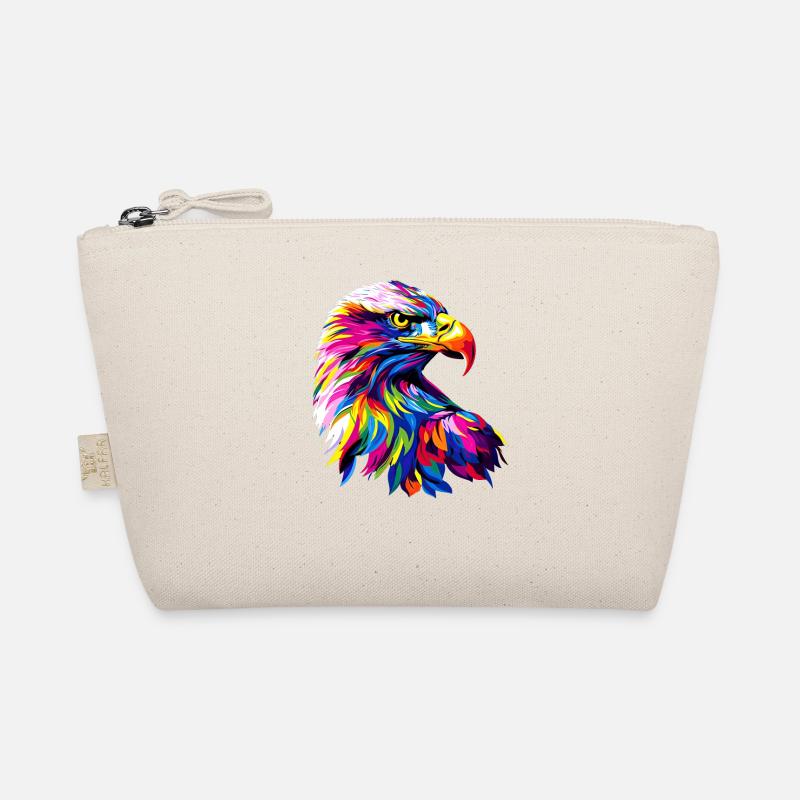 Eagle Pop Art Bright Colors Golden Eagle White-tailed Eagle Organic Pouch