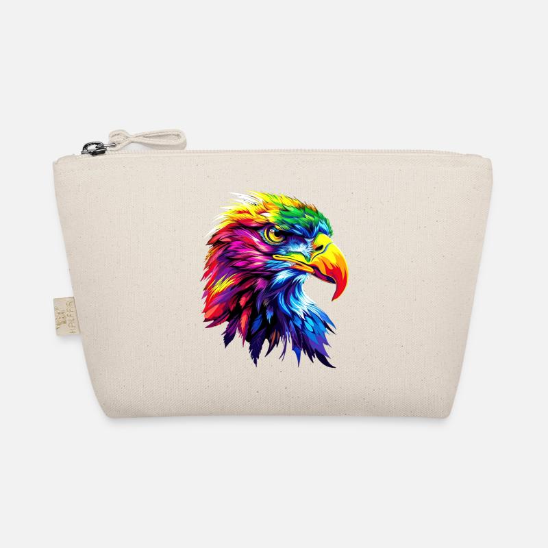 Eagle Pop Art Bright Colors Golden Eagle White-tailed Eagle Organic Pouch