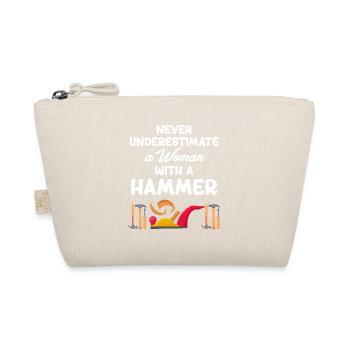 Königin Der Handjobs Zimmermann Heimwerker - Bio-Täschchen - Natur - Vorne