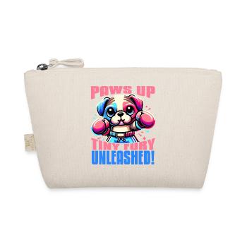 PFOTEN HOCH TINY FURY ENTFESSELT SÜSSES KAWAII-HUNDEBOXEN - Bio-Täschchen - Natur - Vorne