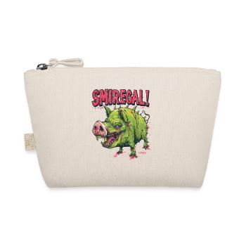 Funny zombie pig: I don't care - Organic Pouch - nature - Front