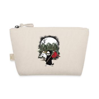 Grim Reaper Angel Devil Halloween Woodland Death - Organic Pouch - nature - Front