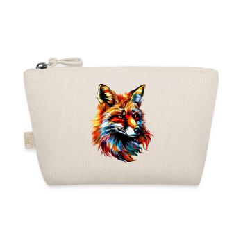 Fox Pop Art Colorful Fox Lover Red Fox Foxes - Organic Pouch - nature - Front