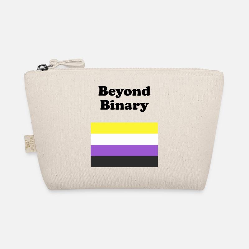 Non Binary Flag Beyond Binary Organic Pouch