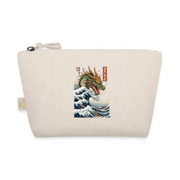 Esthétique vintage Ukiyo-E Wave Japan Dragon - Trousse biologique - nature - Devant