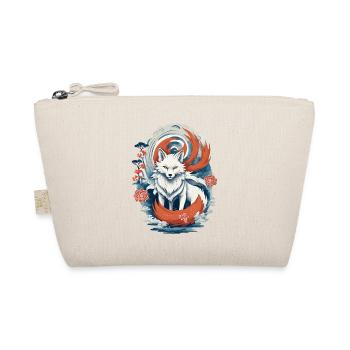 Ukiyo-E Art Style Japanese Kitsune Fox - Organic Pouch - nature - Front