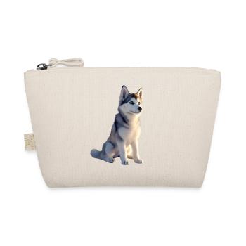 Husky Hunde Liebhaber Hund Liebe Siberian Huskys - Bio-Täschchen - Natur - Vorne
