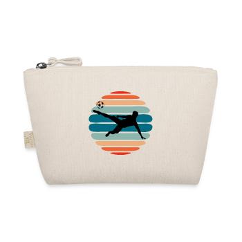 Soccer Goalkeeper Silhouette Retro - Organic Pouch - nature - Front