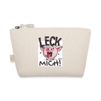 Little Naughty Pig: Lick Me - Organic Pouch - nature - Front