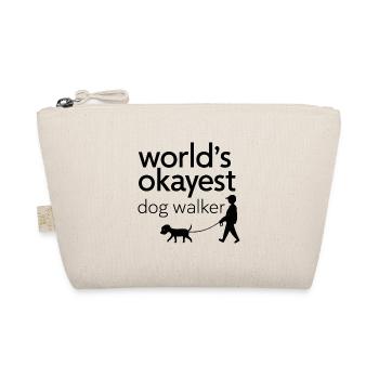 WORLD'S OKAYEST DOG WALKER - Organic Pouch - nature - Front