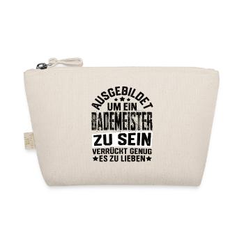 Bademeister Schwimmmeister Schwimmen Schwimmer - Bio-Täschchen - Natur - Vorne