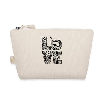 Kitesurf Kiteboard Kitesurfing Vintage Funny - Organic Pouch - nature - Front